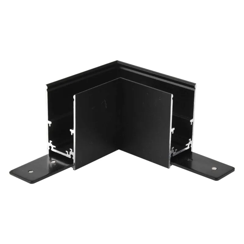Azzardo Złącze kątowe L magnetyczne czarne metalowe AZ4679 z serii Corner90 Rabat