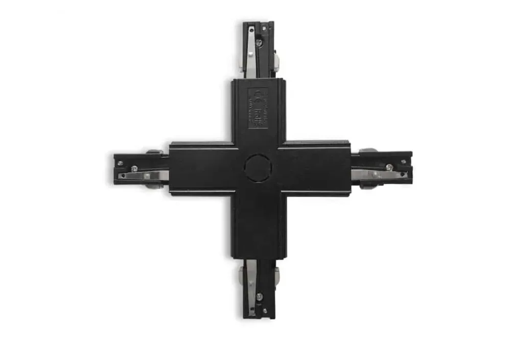Azzardo Łącznik zasilający krzyżowy czarny metalowy AZ4280 z serii 3Line Cena promocyjna