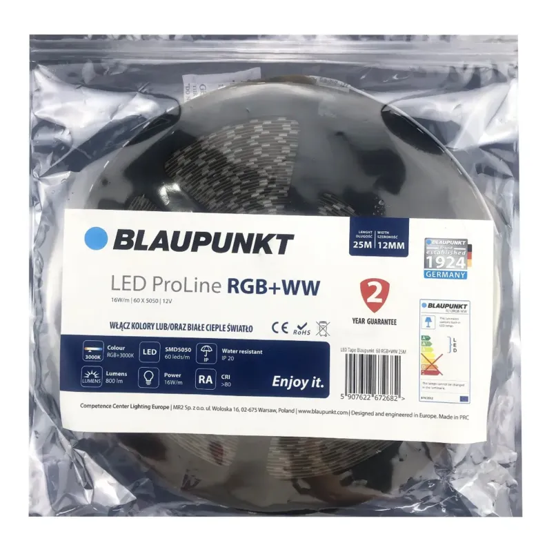 Taśma LED Pro Line RGB+barwa ciepła TL12RGBWW - Blaupunkt Super okazja