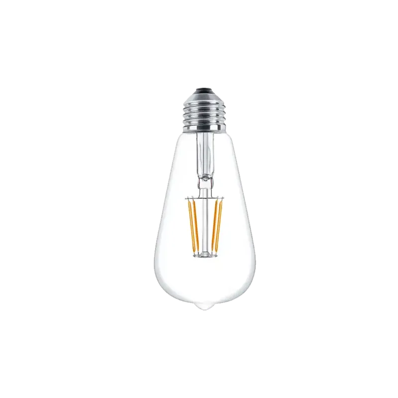 Darmowy zwrot Żarówka LED filament ST64 6W E27 szklana przezroczysta - Cosmo Light