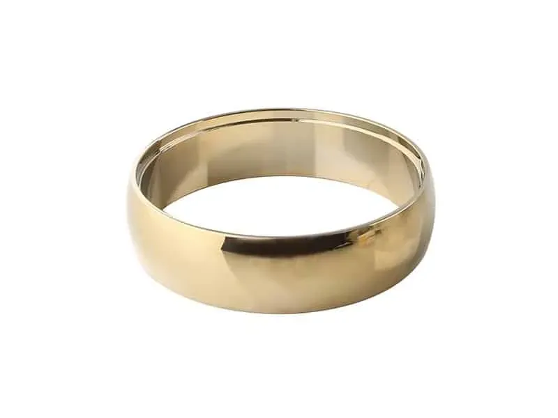 Zamów teraz Azzardo Pierścień ozdobny metalowy złoty 9,5cm AZ1486 z serii ADAMO RING