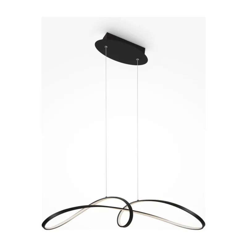 Lampa wisząca nowoczesna Curve LED 92cm czarna Maytoni Okazja