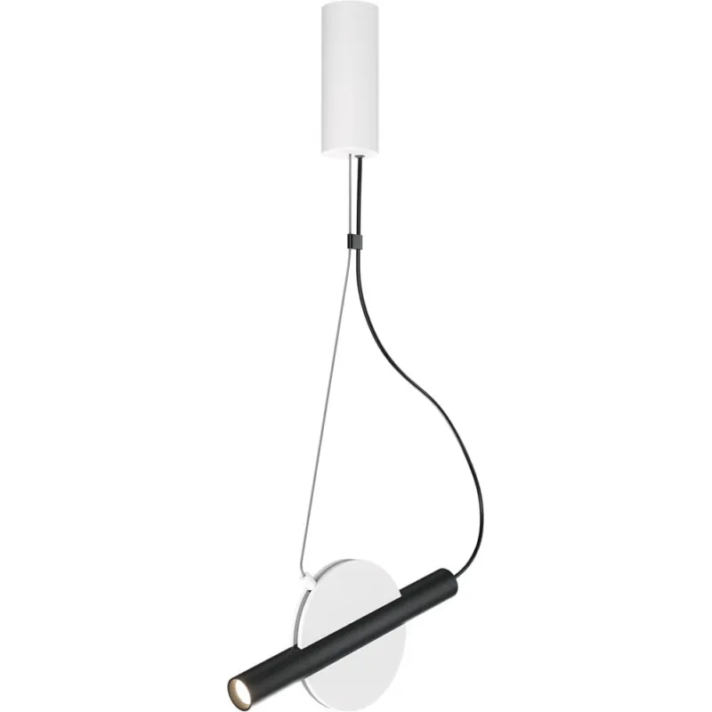 Lampa wisząca punktowa designerska Enigma LED 30cm biały / czarny Maytoni Hit sprzedaży