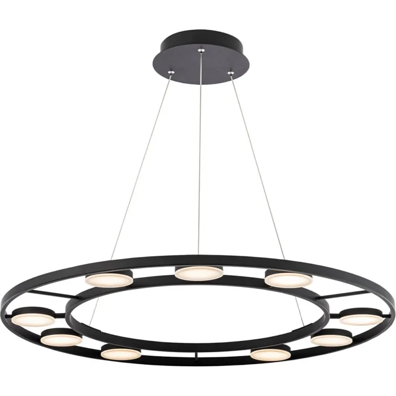 Kup online Lampa wisząca okrągła Fad LED IX 80cm czarna Maytoni