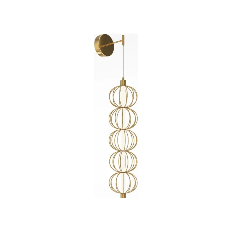 Kinkiet wiszący glamour Golden Cage LED złoty Maytoni Szybka wysyłka