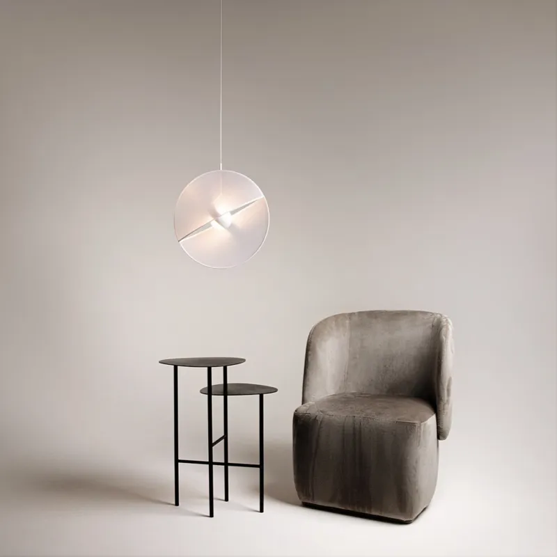 Lampa wisząca designerska Reflex LED 45cm biała Maytoni Oferta czasowa