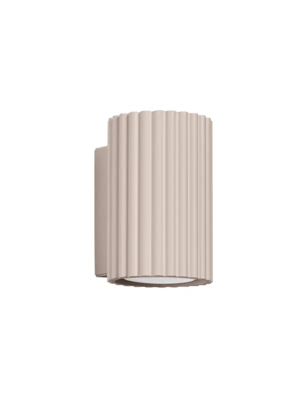 Kinkiet ryflowany Karbon H10cm taupe Sollux Hit cenowy