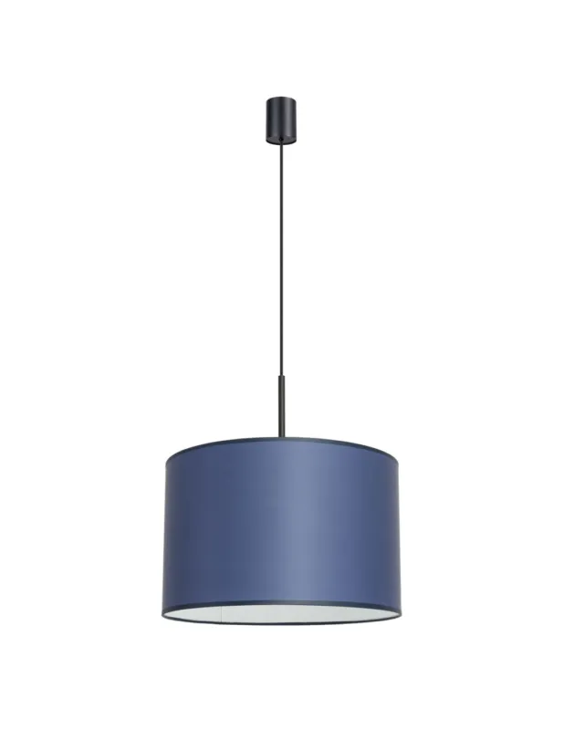 Oferta Lampa wisząca z abażurem materiałowym Nevia 40cm granat Sollux