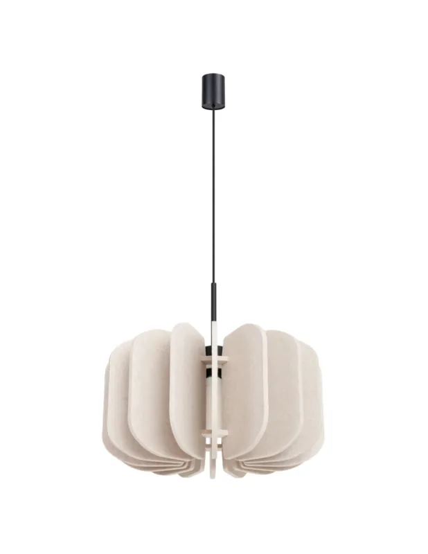 Lampa wisząca filcowa Mula 45cm beżowa Sollux Wysoka jakość