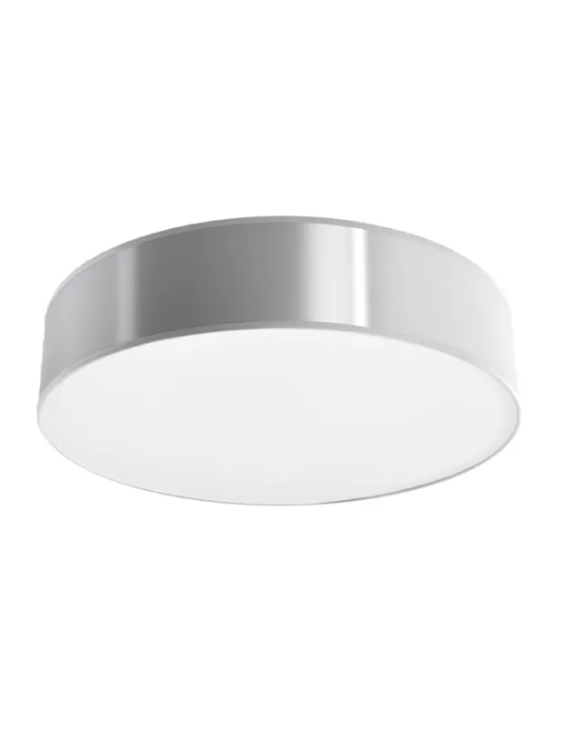 Plafon okrągły z abażurem Arena 55cm szary Sollux Kup teraz
