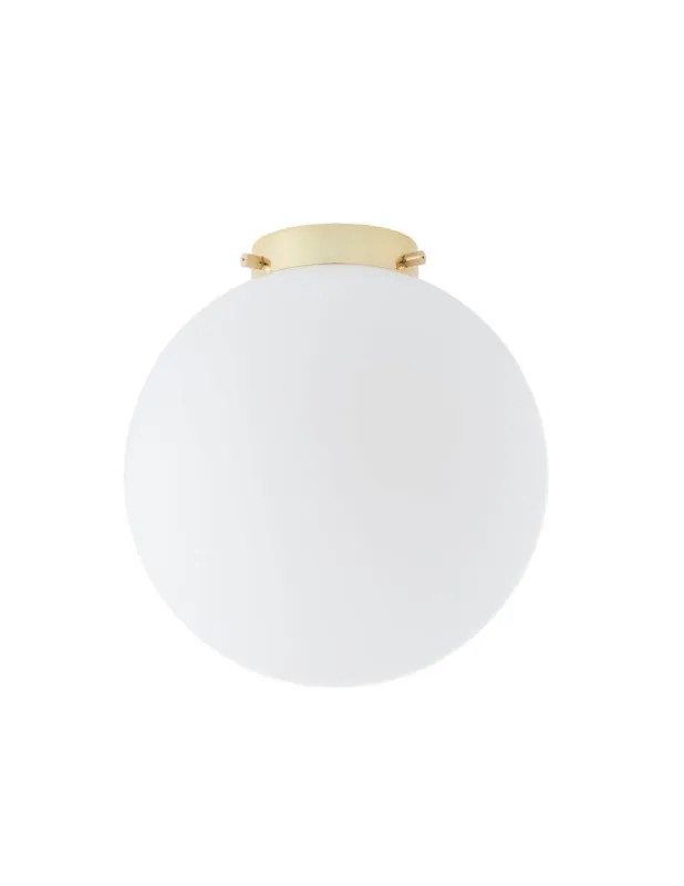 Plafon szklana kula Alur 30cm biały / złoty Kaspa Kup online