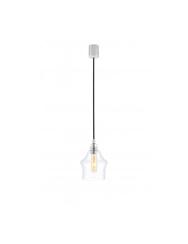 Lampa wisząca szklana retro Longis II 14,5cm przeźroczysta Kaspa Wyprzedaż