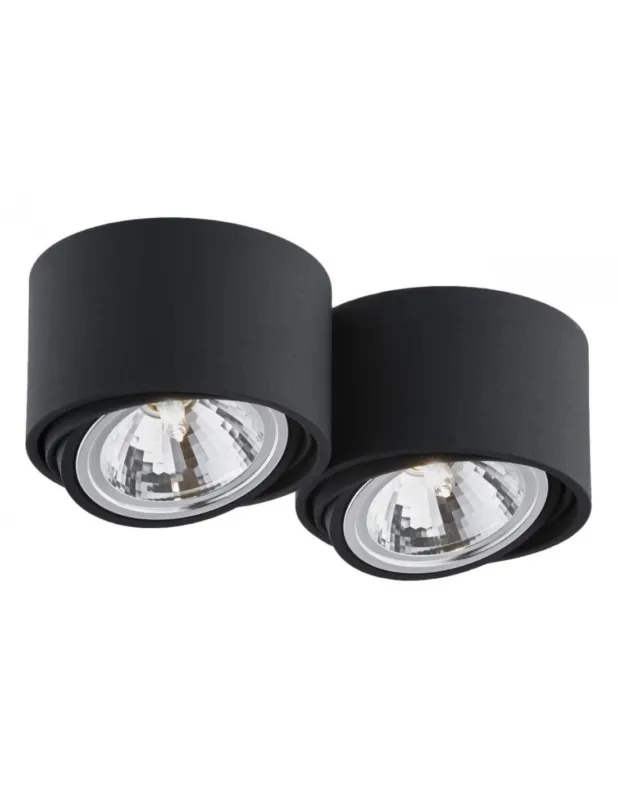 Lampa spot z regulowanym kierunkiem światła Lumos II czarna Kaspa Super okazja
