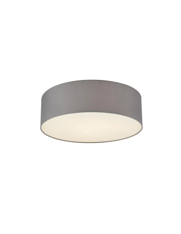 Bestseller Plafon okrągły materiałowy Space 75cm szary Kaspa