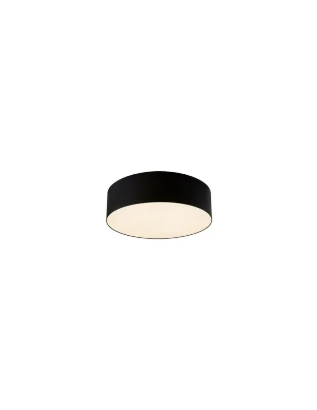 Bestseller Plafon okrągły materiałowy Space 38cm czarny Kaspa
