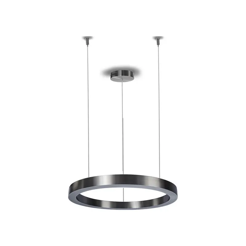 Lampa wisząca okrągła nowoczesna Circle 60 LED nikiel szczotkowany Step Into Design Nowość