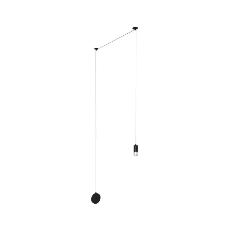 Kinkiet designerski wiszący Linea czarny Step Into Design Bezpieczne zakupy