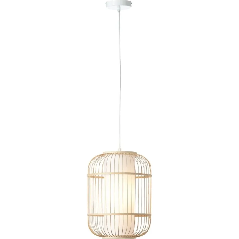 Lampa wisząca bambusowa Bones 30 naturalny/biały Brilliant Oferta czasowa