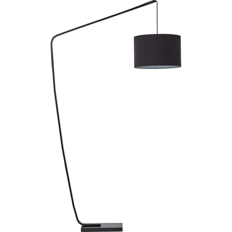Lampa podłogowa designerska z abażurem Daria czarna Brilliant Nowość