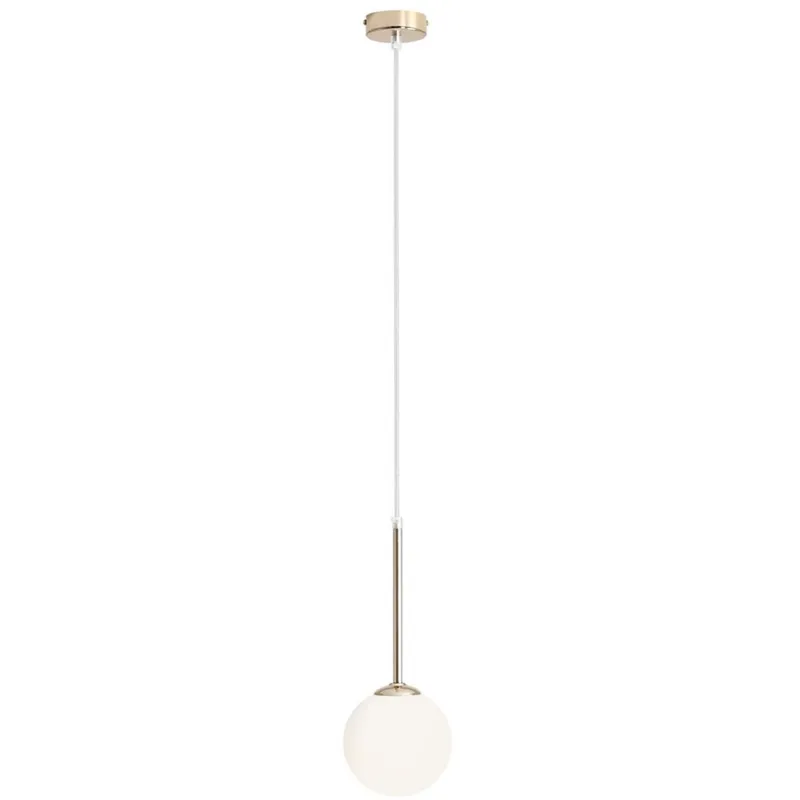 Lampa wisząca szklana kula Bosso Mini 14 złota Aldex Bestseller