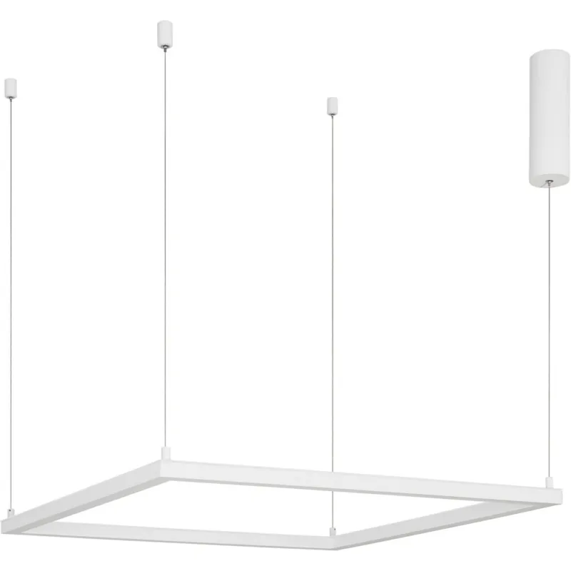 Lampa wisząca kwadratowa Natan 75 LED biały piaskowy Premium