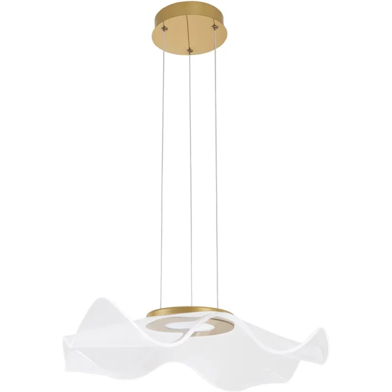 Niska cena Lampa wisząca nowoczesna Dermino 50 LED złota