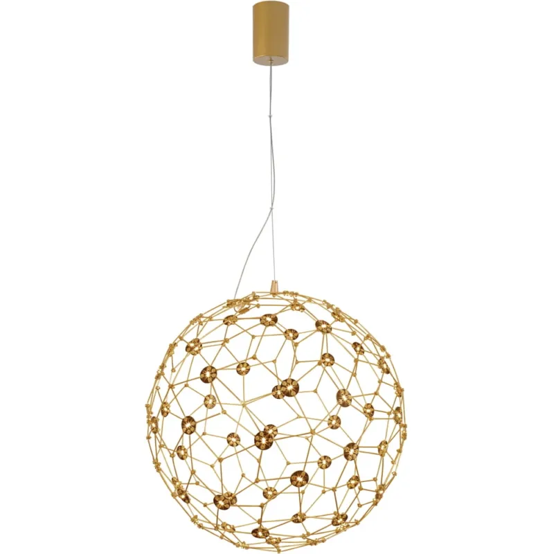 Lampa wisząca kula nowoczesna Wento 40 LED złota Tylko dziś