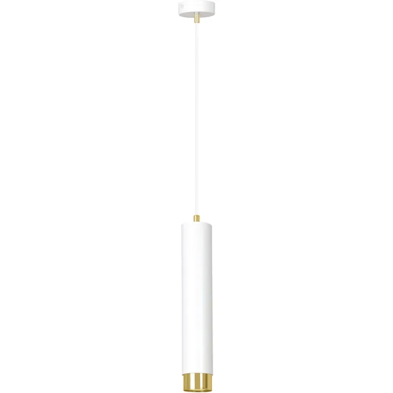 Lampa wisząca tuba Kibo 8 biało-złota Emibig Łatwy zwrot