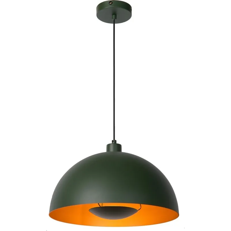 Niska cena Lampa wisząca Siemon 40 zielona Lucide