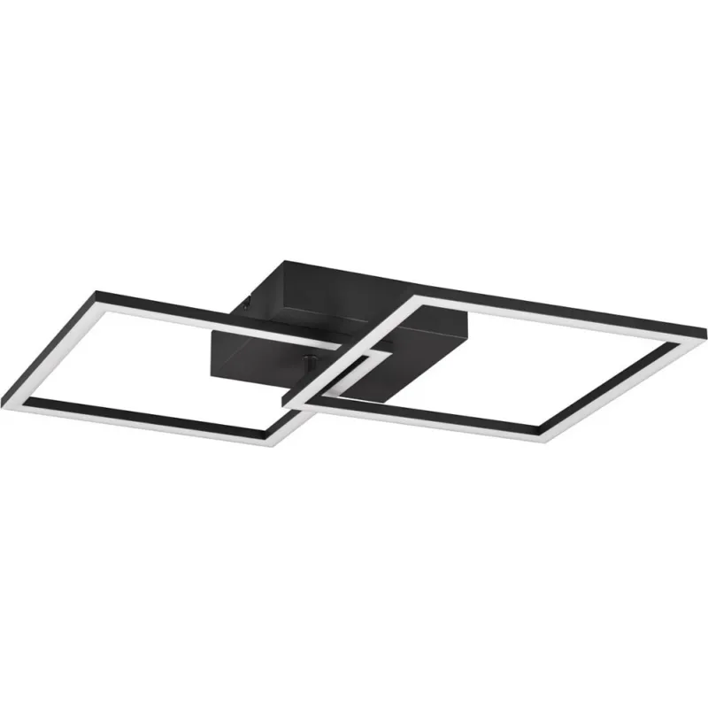 Plafon nowoczesny Trail LED 3000K 44x39cm czarny mat Reality Bezpieczna płatność