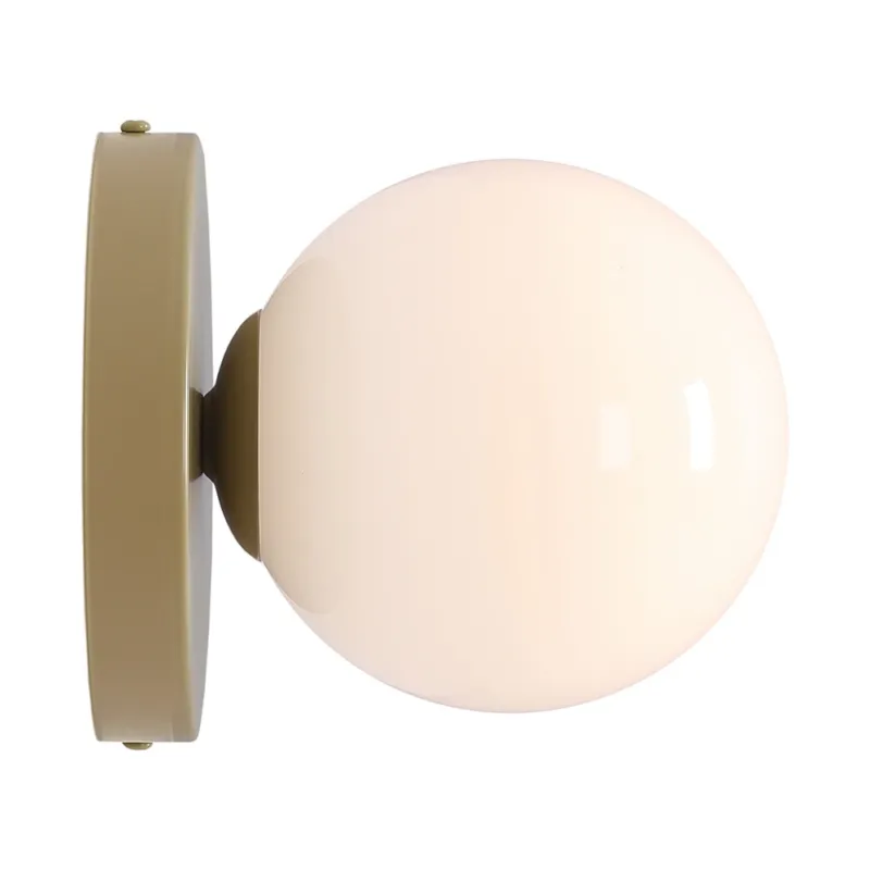 Obniżka ceny Kinkiet szklana kula Ball Colours II S 14cm biały / pistacjowy Aldex