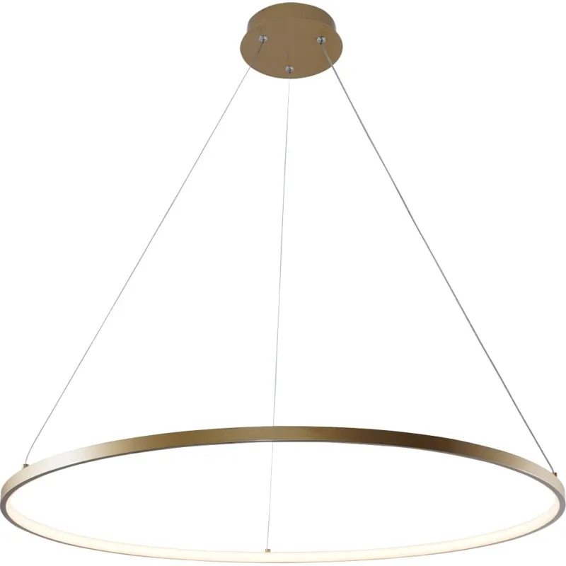 Tani Lampa wisząca okrągła nowoczesna Breno LED 80cm złota Zumaline