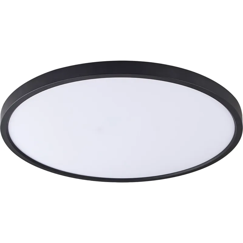Ograniczona ilość Plafon okrągły Cami LED 40cm biały / czarny Zumaline