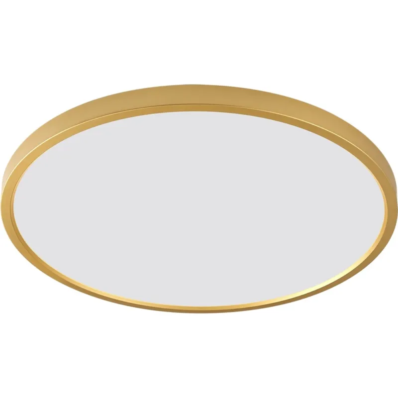 Plafon okrągły glamour Cami LED 40cm biały / złoty Zumaline Ostatnia szansa