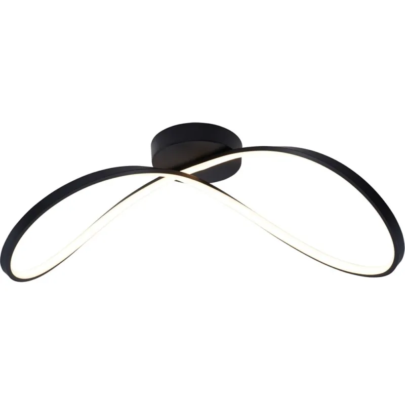 Do wyczerpania zapasów Plafon nowoczesny z regulacją barwy światła Erda LED 70,5x30cm czarny Zumaline