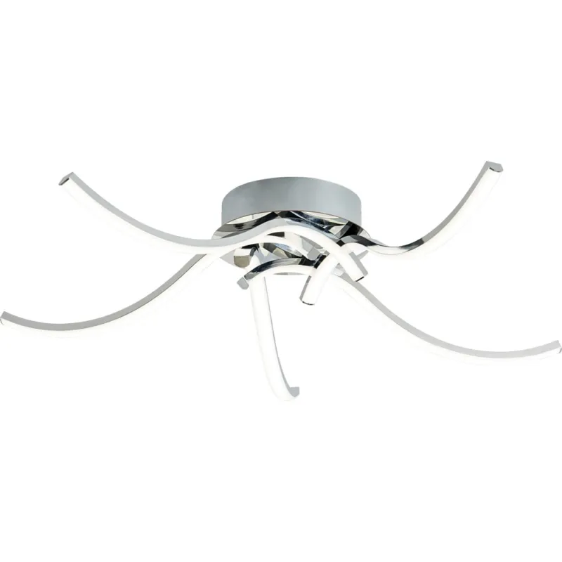 Plafon nowoczesny z regulacją barwy światła Focus V LED 60cm srebrny Zumaline Nowość