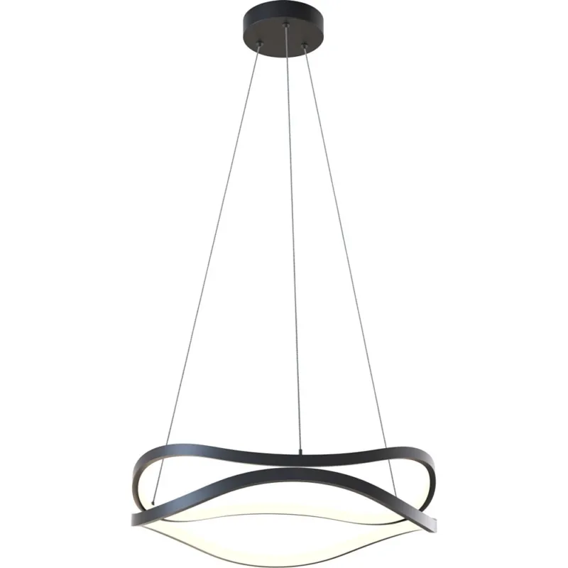 Lampa wisząca nowoczesna Harley LED 51,5cm czarna Zumaline Ograniczona ilość