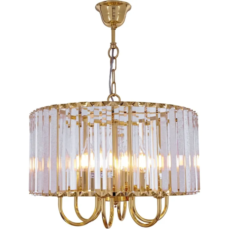 Żyrandol kryształowy glamour Paris 40cm złoty / przeźroczysty Zumaline Oferta limitowana