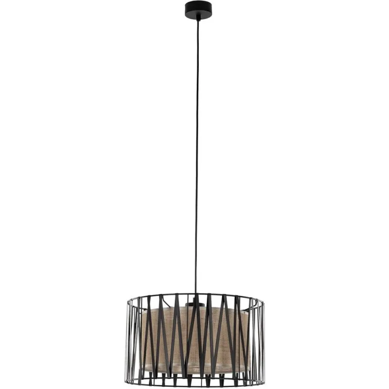 Popularny Lampa wisząca z abażurem Harmony Nature 30cm brązowy / czarny TK Lighting