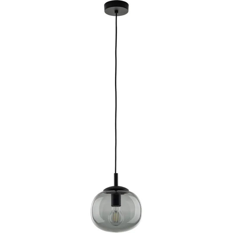 Lampa wisząca szklana Vibe 20cm grafitowa TK Lighting Ostatnia szansa