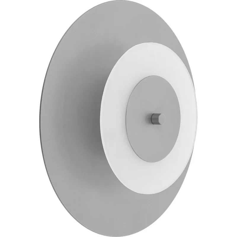 Hit cenowy Kinkiet okrągły designerski Aeroplan LED 47cm anode natura szaro-srebrny LoftLight