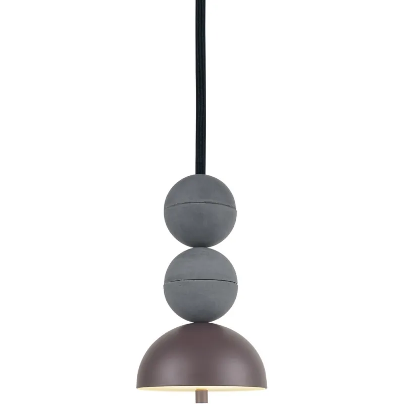 Lampa betonowa wisząca Bosfor 15cm H25,5cm brązowy / antracyt Loftlight Rabat