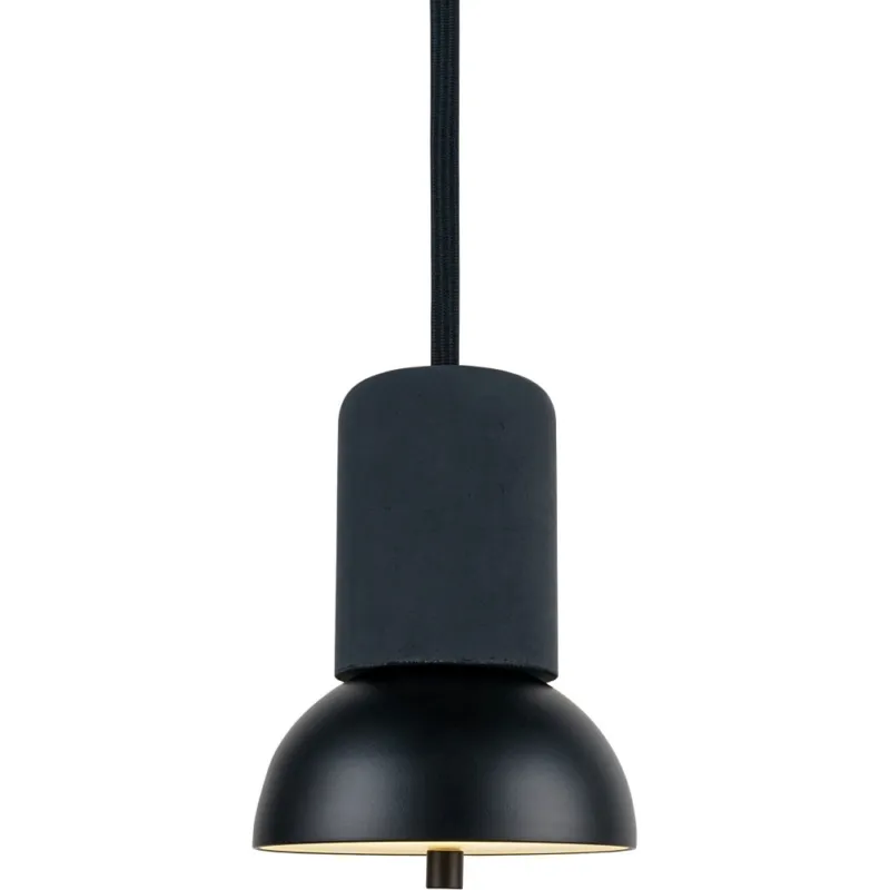 Premium Lampa wisząca betonowa Giro 15cm czarna Loftlight