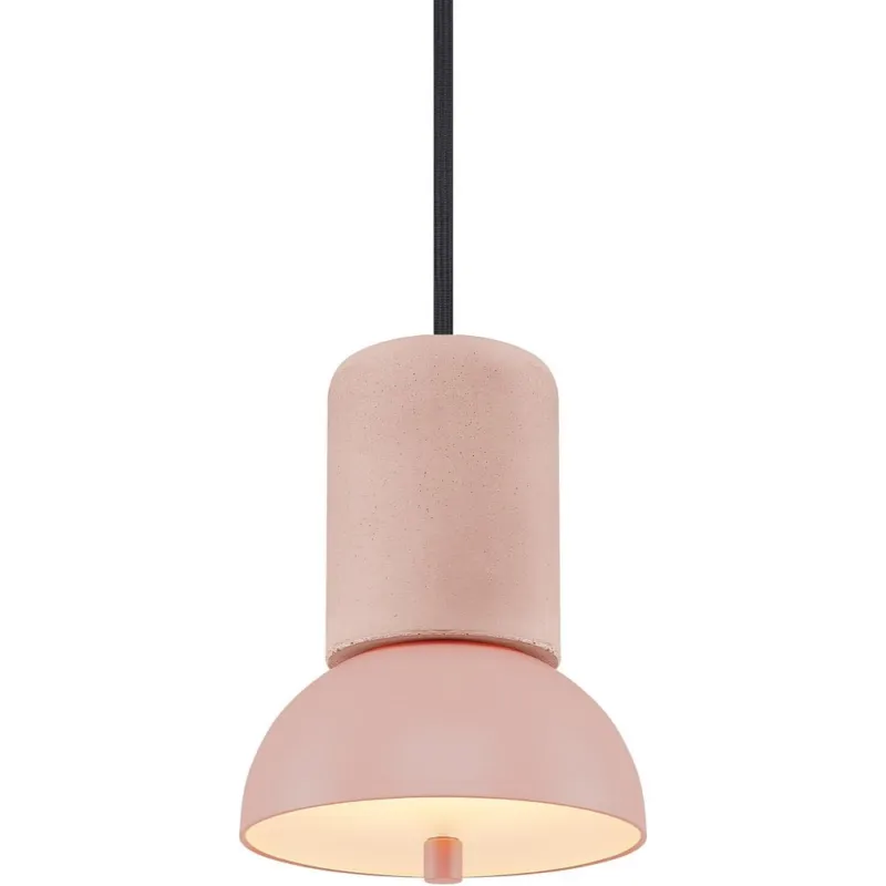 Ekspresowa dostawa Lampa wisząca betonowa Giro 15cm różowa Loftlight