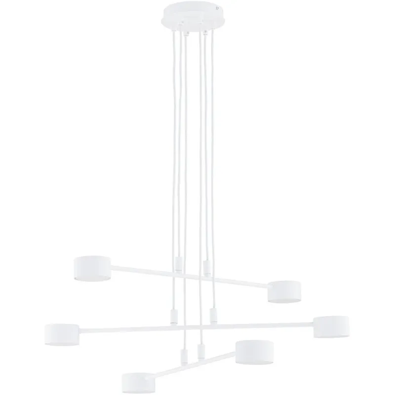 Lampa wisząca 6 punktowa Modus 70cm biała Emibig Ostatnie sztuki
