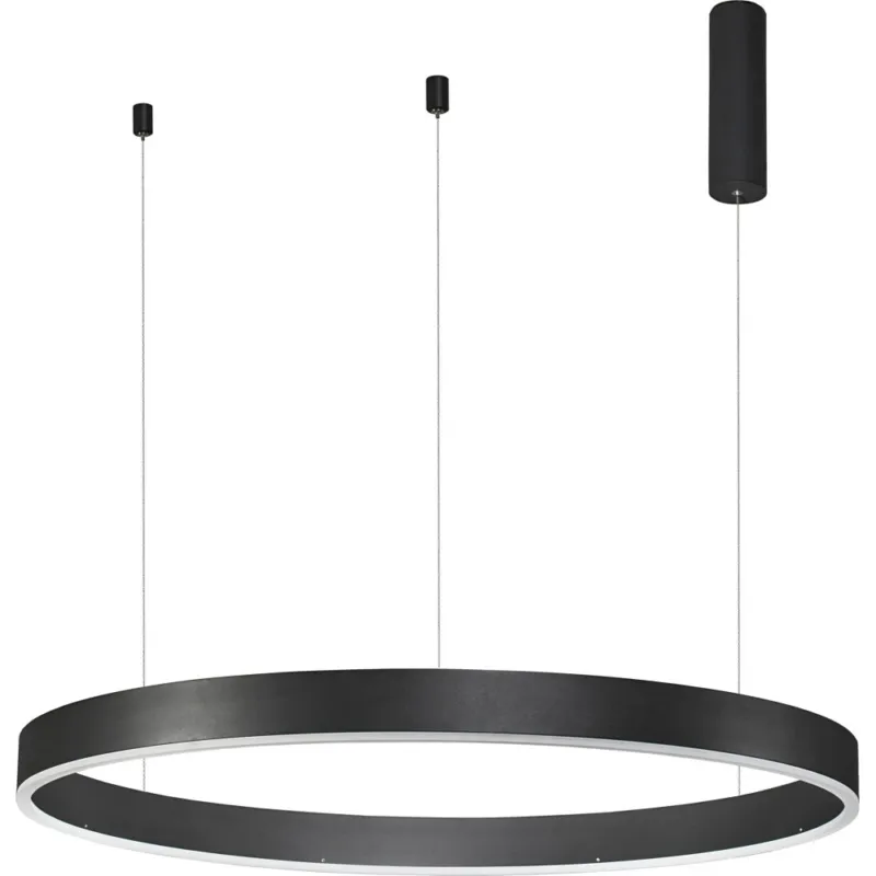 Lampa wisząca okrągła nowoczesna Gemma LED 100cm czarna Wysoka jakość