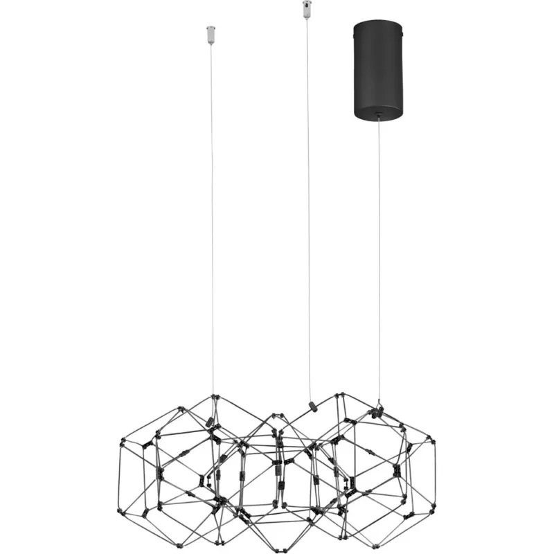 Zamów dziś Lampa wisząca nowoczesna podłużna Wento II LED 49cm czarna