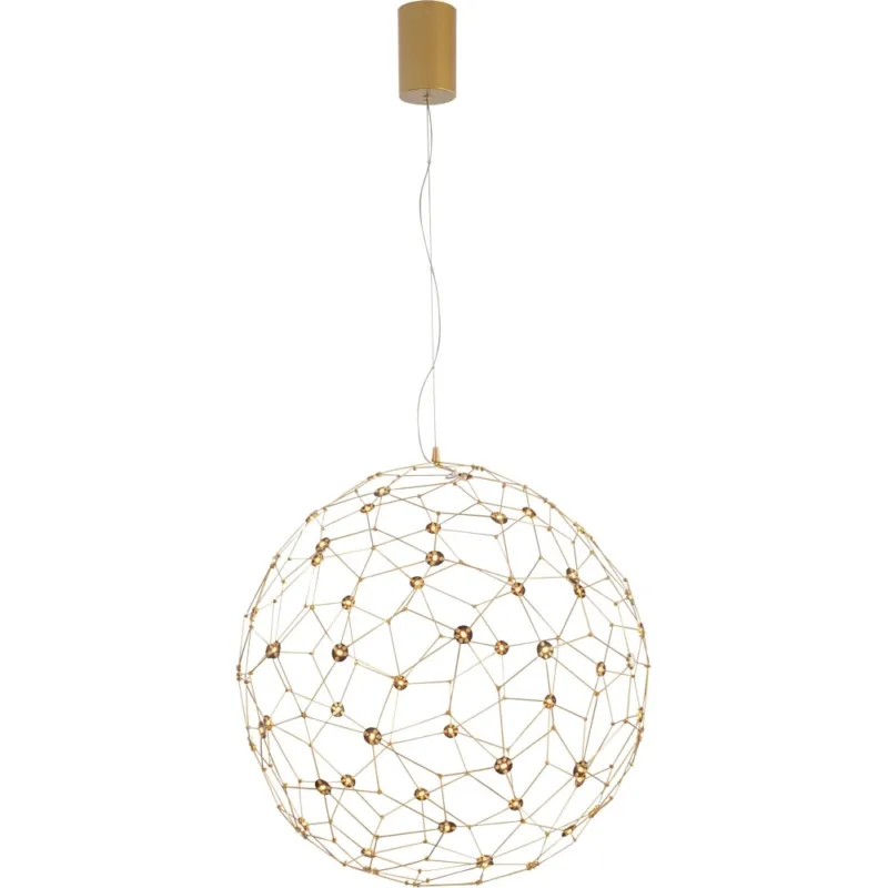 Ograniczona ilość Lampa wisząca kula nowoczesna Wento LED 60cm złota