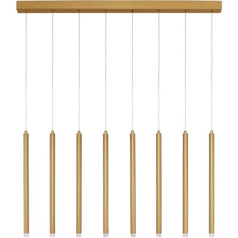 Ograniczona ilość Lampa wiszące tuby na listwie Hose LED 100cm złoty piaskowy