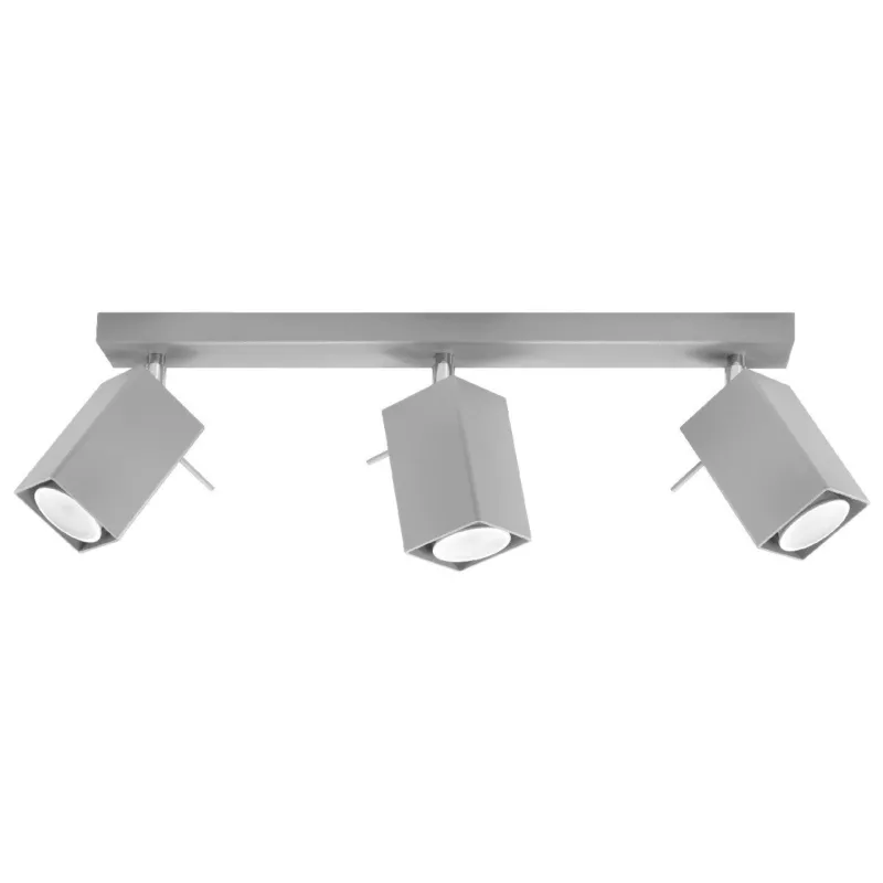 Wysoka jakość Szara lampa sufitowa Nea 3 z reflektorami